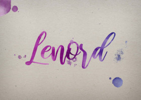 Lenord Watercolor Name DP