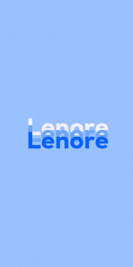 Name DP: Lenore