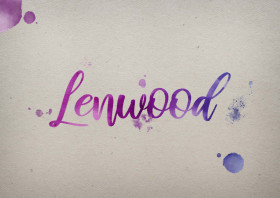 Lenwood Watercolor Name DP