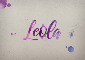 Leola Watercolor Name DP