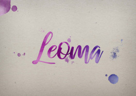 Leoma Watercolor Name DP