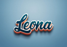 Cursive Name DP: Leona