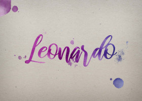 Leonardo Watercolor Name DP