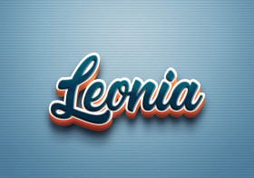 Cursive Name DP: Leonia