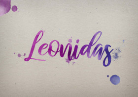 Leonidas Watercolor Name DP