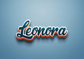 Cursive Name DP: Leonora