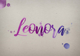 Leonora Watercolor Name DP