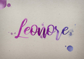 Leonore Watercolor Name DP