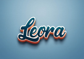 Cursive Name DP: Leora