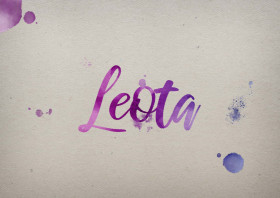 Leota Watercolor Name DP
