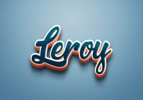 Cursive Name DP: Leroy