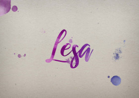 Lesa Watercolor Name DP