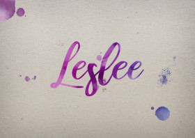 Leslee Watercolor Name DP