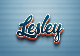 Cursive Name DP: Lesley