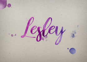 Lesley Watercolor Name DP