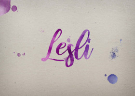 Lesli Watercolor Name DP