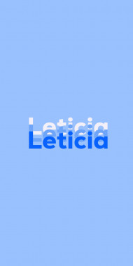 Name DP: Leticia