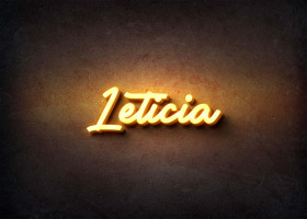 Glow Name Profile Picture for Leticia