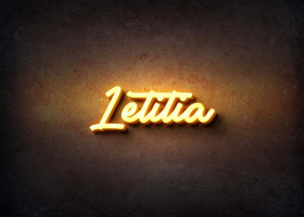 Glow Name Profile Picture for Letitia