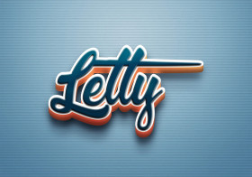 Cursive Name DP: Letty
