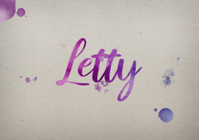 Letty Watercolor Name DP