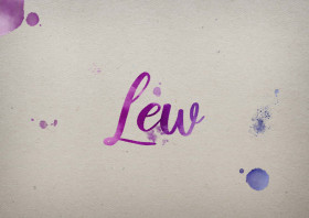 Lew Watercolor Name DP