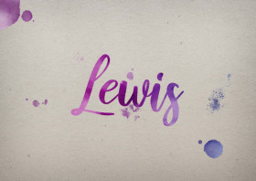 Lewis Watercolor Name DP