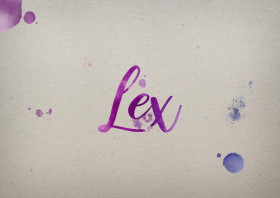 Lex Watercolor Name DP