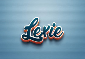 Cursive Name DP: Lexie