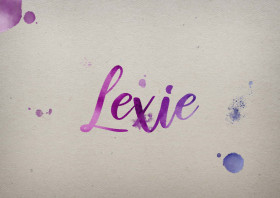 Lexie Watercolor Name DP