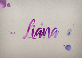 Liana Watercolor Name DP