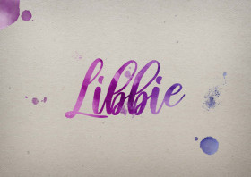 Libbie Watercolor Name DP