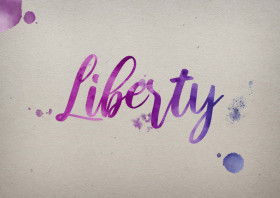 Liberty Watercolor Name DP
