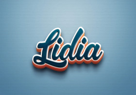 Cursive Name DP: Lidia