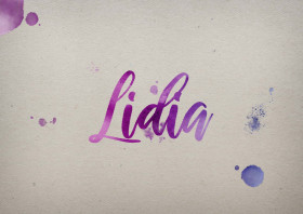 Lidia Watercolor Name DP