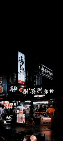 Light Neons Amoled Wallpaper with Night, Darkness & Advertising