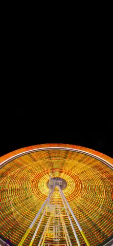 Light   Neons Amoled Wallpaper with Orange, Circle & Symmetry