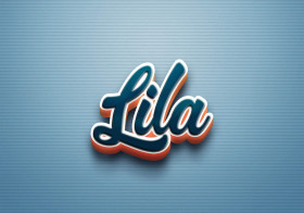 Cursive Name DP: Lila