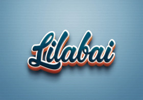 Cursive Name DP: Lilabai