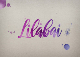 Lilabai Watercolor Name DP