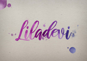 Liladevi Watercolor Name DP