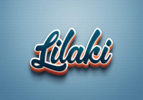 Cursive Name DP: Lilaki
