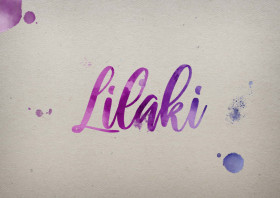 Lilaki Watercolor Name DP