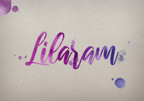 Lilaram Watercolor Name DP