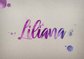 Liliana Watercolor Name DP
