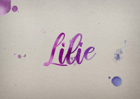Lilie Watercolor Name DP