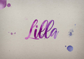 Lilla Watercolor Name DP