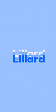 Name DP: Lillard