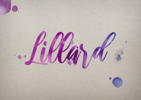 Lillard Watercolor Name DP