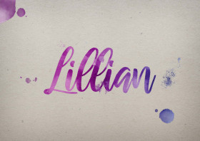 Lillian Watercolor Name DP